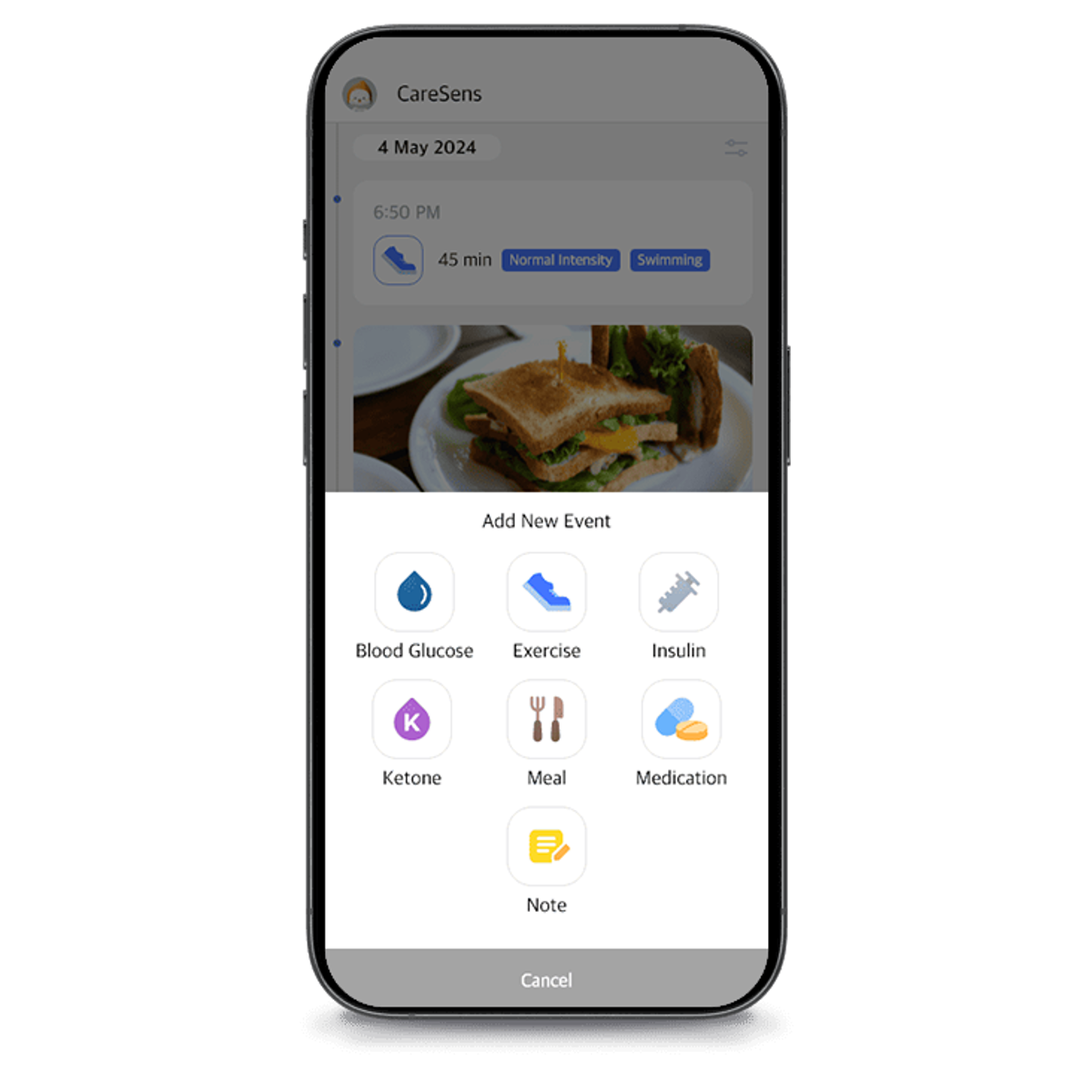Start managing your glucose effectively with lifelog event logs.
